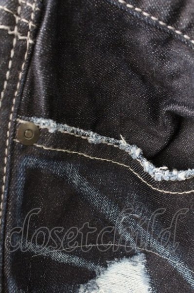 画像6: CIVARIZE / スパンコールリメイク加工スキニーデニムパンツ 42 インディゴｘパープル T-25-09-25-044-CI-pa-YM-ZT048 (6)
