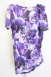 画像2: CIVARIZE / Finder フラワー総柄ドレープロングTシャツ 44 パープル T-25-09-25-006-CI-ts-YM-ZT (2)