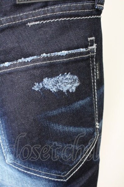 画像8: CIVARIZE / スパンコールリメイク加工スキニーデニムパンツ 42 インディゴｘパープル T-25-09-25-044-CI-pa-YM-ZT048 (8)