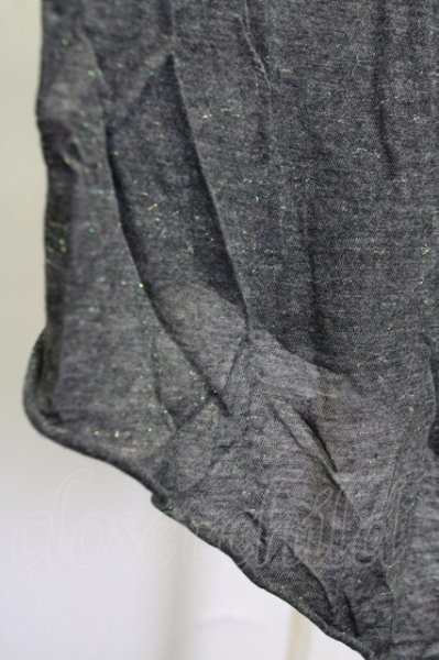 画像6: IFSIXWASNINE / BETTA/LUNGO アシンメトリーTシャツ 0（レディース） グレーxブラック T-25-09-25-007-IF-ts-YM-ZT056 (6)