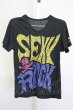画像1: Roen / SEXY ROCK Tシャツ 46 ブラック T-25-09-25-010-Ro-ts-YM-ZT (1)