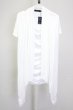 画像1: CIVARIZE / UNITEドレープTシャツ 44 ホワイト T-25-09-25-011-CI-to-YM-ZT (1)
