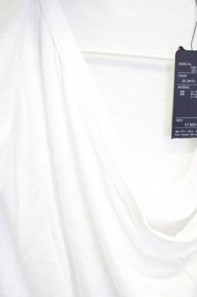 画像4: CIVARIZE / UNITEドレープTシャツ 44 ホワイト T-25-09-25-011-CI-to-YM-ZT053 (4)