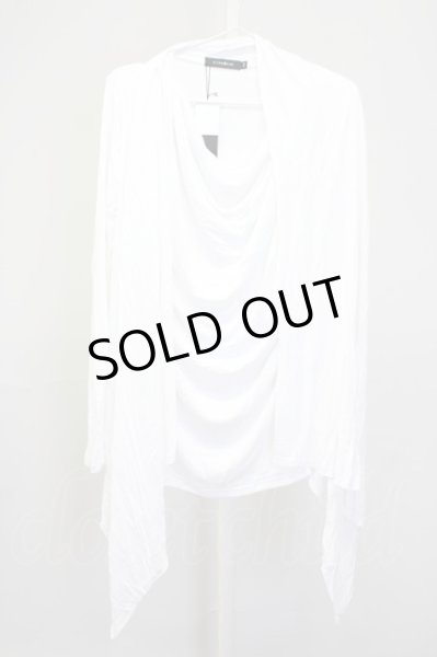 画像1: CIVARIZE / Uniteドレープ長袖カットソー 44 ホワイト T-25-09-25-012-CI-to-YM-ZT053 (1)