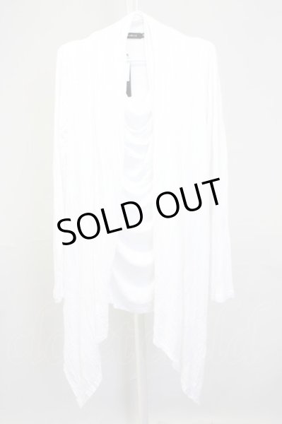 画像2: CIVARIZE / Uniteドレープ長袖カットソー 44 ホワイト T-25-09-25-012-CI-to-YM-ZT053 (2)