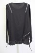 画像2: CIVARIZE / DrollレースアップZIP長袖カットソー 44 ブラック T-25-09-25-014-CI-to-YM-ZT (2)