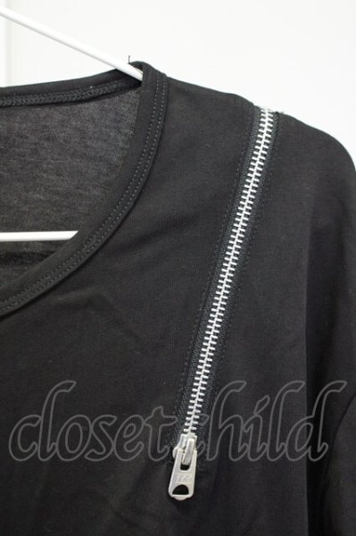 画像3: CIVARIZE / DrollレースアップZIP長袖カットソー 44 ブラック T-25-09-25-014-CI-to-YM-ZT053 (3)