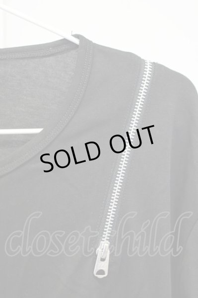 画像3: CIVARIZE / DrollレースアップZIP長袖カットソー 44 ブラック T-25-09-25-014-CI-to-YM-ZT053 (3)