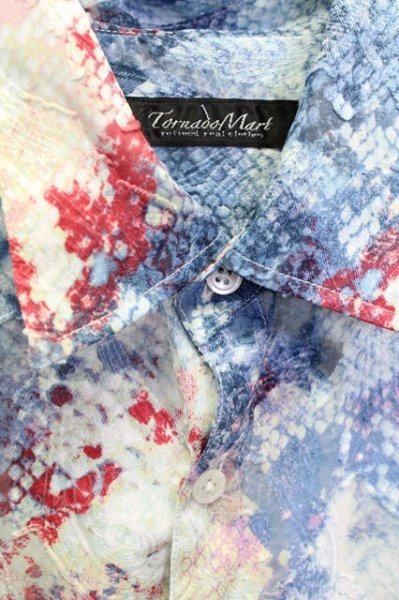 画像3: TORNADO MART / マルチパイソンプリントシャツ M マルチ（ブルー） T-25-09-25-016-TO-sh-YM-ZT053 (3)