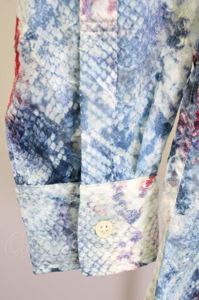 画像4: TORNADO MART / マルチパイソンプリントシャツ M マルチ（ブルー） T-25-09-25-016-TO-sh-YM-ZT053 (4)