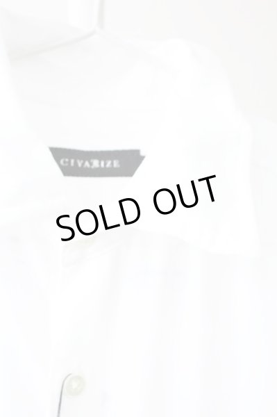 画像3: CIVARIZE / レースアップシフォン五分袖ロングシャツ 44 ホワイト T-25-10-03-019-CI-sh-YM-ZT280 (3)