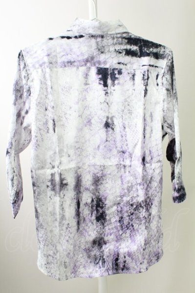 画像2: CIVARIZE / 七分丈ジャガードシャツ 44 ホワイト T-25-10-03-020-CI-sh-YM-ZT280 (2)