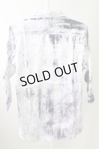 画像2: CIVARIZE / 七分丈ジャガードシャツ 44 ホワイト T-25-10-03-020-CI-sh-YM-ZT280 (2)