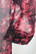 画像3: CIVARIZE / シースルーフラワーロングシャツ 44 レッド T-25-10-03-022-CI-sh-YM-ZT (3)