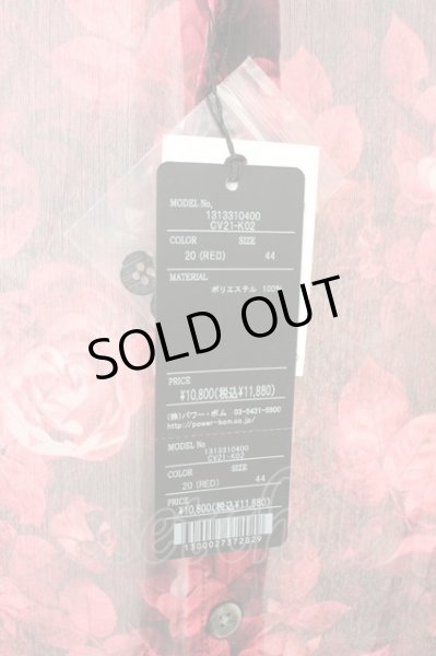 画像5: CIVARIZE / シースルーフラワーロングシャツ 44 レッド T-25-10-03-022-CI-sh-YM-ZT280 (5)