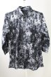 画像1: CIVARIZE / 七分丈ジャガードシャツ 44 ブラック T-25-10-03-023-CI-sh-YM-ZT (1)