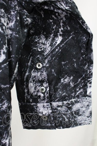 画像3: CIVARIZE / 七分丈ジャガードシャツ 44 ブラック T-25-10-03-023-CI-sh-YM-ZT280 (3)