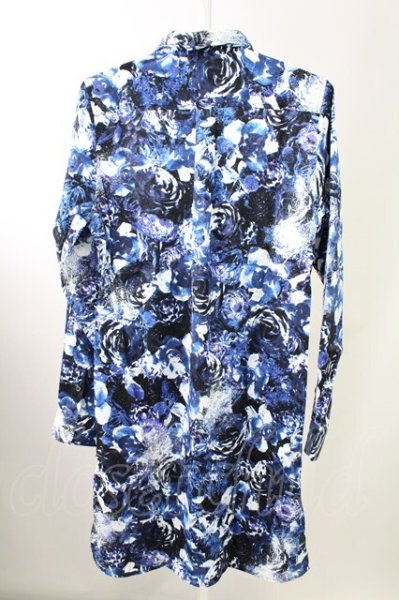 画像2: CIVARIZE / ローズジャガードロングシャツ 44 ブルー T-25-10-03-024-CI-sh-YM-ZT280 (2)