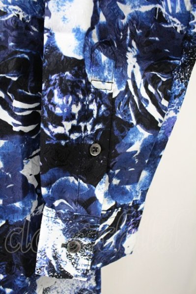 画像4: CIVARIZE / ローズジャガードロングシャツ 44 ブルー T-25-10-03-024-CI-sh-YM-ZT280 (4)