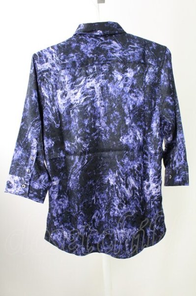 画像2: CIVARIZE / 6分丈ジャガードシャツ 44 ブルー T-25-10-03-025-CI-sh-YM-ZT280 (2)