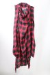 画像1: CIVARIZE / Spiral ドレープロングノースリーブガウン F レッド T-25-10-03-003-CI-to-YM-ZT (1)