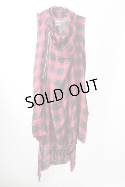 画像1: CIVARIZE / Spiral ドレープロングノースリーブガウン F レッド T-25-10-03-003-CI-to-YM-ZT288 (1)