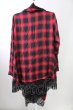 画像2: CIVARIZE / Decieve レイヤードレーストッパーカーディガン 44 レッドｘブラック T-25-10-03-028-CI-to-YM-ZT (2)