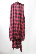 画像2: CIVARIZE / Spiral ドレープロングノースリーブガウン F レッド T-25-10-03-003-CI-to-YM-ZT (2)