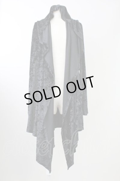 画像1: CIVARIZE / Affection ベロアガウン 44 ブラック T-25-10-03-030-CI-to-YM-ZT265 (1)