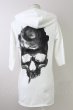 画像2: CIVARIZE / ローズスカル接合半袖ロングパーカー 44 ホワイト T-25-10-03-031-CI-to-YM-ZT (2)