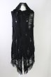 画像1: CIVARIZE / Devaste ニットノーススリーブパーカー 44 ブラック T-25-10-03-032-CI-to-YM-ZT (1)