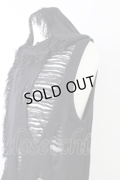 画像3: CIVARIZE / Devaste ニットノーススリーブパーカー 44 ブラック T-25-10-03-032-CI-to-YM-ZT (3)