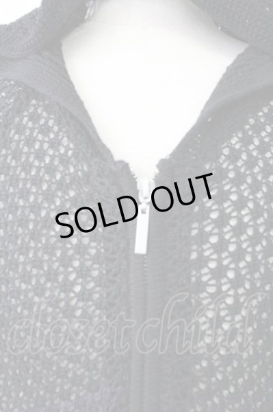 画像3: NO ID. BLACK / チェンジングシアーニットZIPパーカー ONE ブラックｘパープル T-25-10-03-033-NO-to-YM-ZT265 (3)