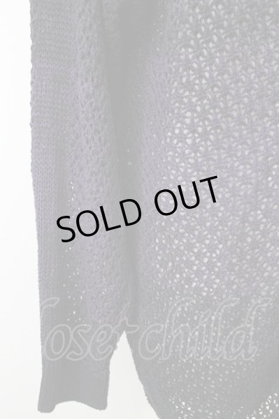 画像4: NO ID. BLACK / チェンジングシアーニットZIPパーカー ONE ブラックｘパープル T-25-10-03-033-NO-to-YM-ZT265 (4)