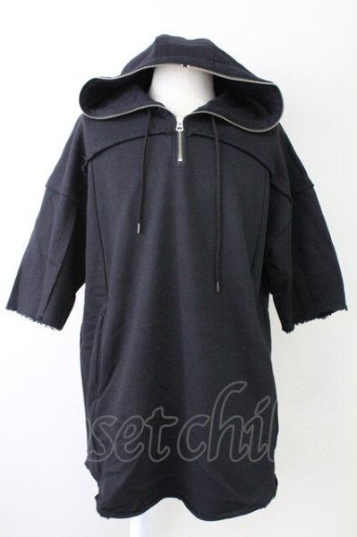 画像1: CIVARIZE / Energetic ハーフジップビッグパーカー 44 ブラック T-25-10-03-034-CI-to-YM-ZT (1)