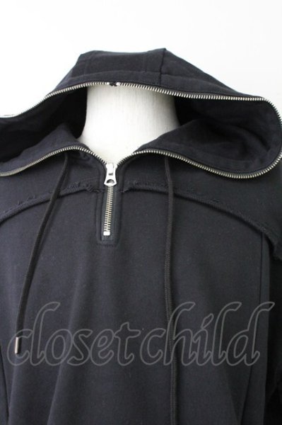 画像4: CIVARIZE / Energetic ハーフジップビッグパーカー 44 ブラック T-25-10-03-034-CI-to-YM-ZT266 (4)