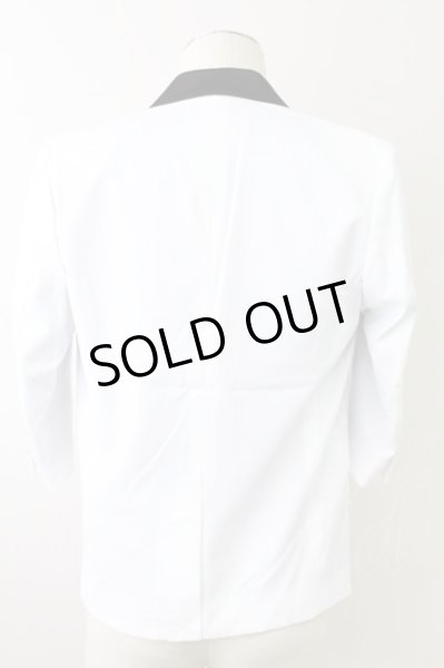 画像2: CIVARIZE / Midair 6分袖フェイクレイヤードナポレオンテーラードジャケット 44 ホワイトｘブラック T-25-10-03-035-CI-ja-YM-ZT (2)