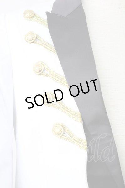 画像3: CIVARIZE / Midair 6分袖フェイクレイヤードナポレオンテーラードジャケット 44 ホワイトｘブラック T-25-10-03-035-CI-ja-YM-ZT (3)