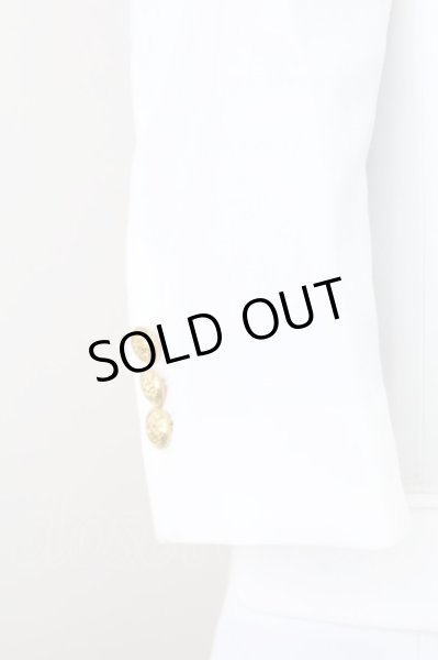 画像4: CIVARIZE / Midair 6分袖フェイクレイヤードナポレオンテーラードジャケット 44 ホワイトｘブラック T-25-10-03-035-CI-ja-YM-ZT (4)