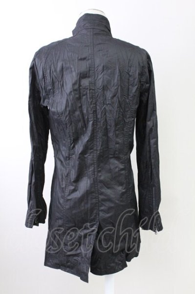 画像2: TORNADO MART / ワッシャー加工ロングライダースコート M ブラック T-25-10-03-036-TO-ou-YM-ZT267 (2)