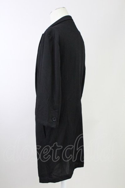 画像3: TORNADO MART / ブライトタックメッシュ7分袖チェスター LL ブラック T-25-10-03-037-TO-ja-YM-ZT265 (3)