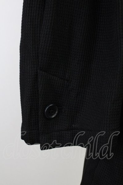 画像5: TORNADO MART / ブライトタックメッシュ7分袖チェスター LL ブラック T-25-10-03-037-TO-ja-YM-ZT265 (5)