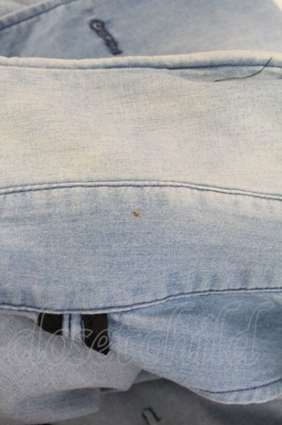 画像8: Black by VANQUISH / スプリングストレッチデニムトレンチコート S ライトインディゴ T-25-10-03-038-Bl-ou-YM-ZTM019 (8)