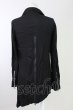 画像2: CIVARIZE / Haterレーヨンアシメライダースジャケット 44 ブラック T-25-10-03-039-CI-ja-YM-ZT (2)