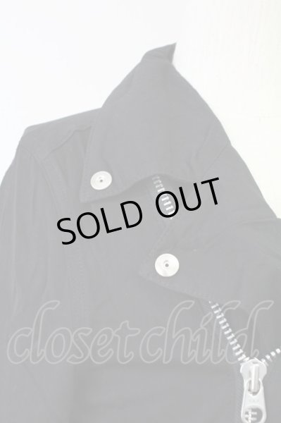 画像4: CIVARIZE / Haterレーヨンアシメライダースジャケット 44 ブラック T-25-10-03-039-CI-ja-YM-ZT266 (4)