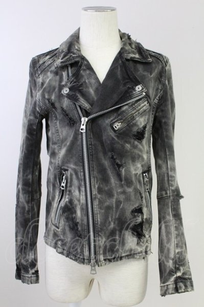画像1: CIVARIZE / Rebellious 加工デニムライダース 44 グレー T-25-10-03-040-CI-ja-YM-ZT (1)
