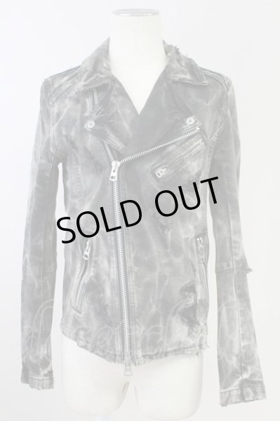 画像1: CIVARIZE / Rebellious 加工デニムライダース 44 グレー T-25-10-03-040-CI-ja-YM-ZT266 (1)