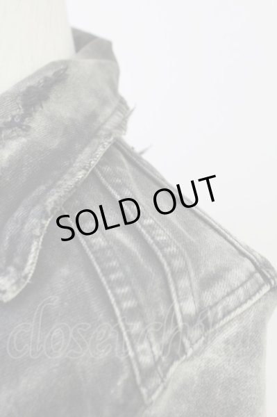 画像6: CIVARIZE / Rebellious 加工デニムライダース 44 グレー T-25-10-03-040-CI-ja-YM-ZT266 (6)