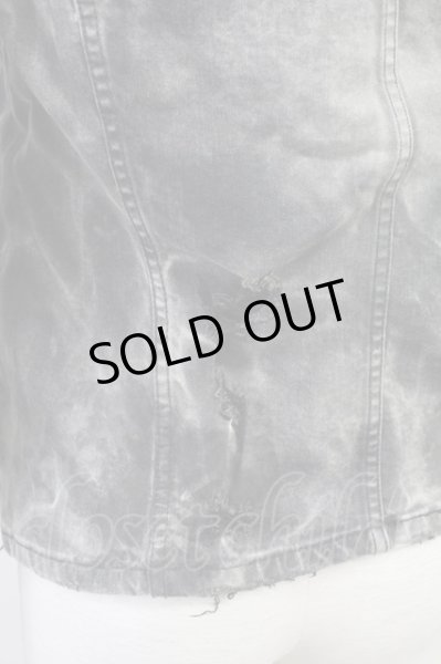 画像7: CIVARIZE / Rebellious 加工デニムライダース 44 グレー T-25-10-03-040-CI-ja-YM-ZT266 (7)