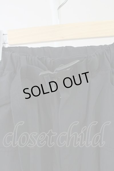 画像3: The Viridi-anne / 撥水ストレッチカーゴリブパンツ 2 ブラック T-25-10-03-042-Th-pa-YM-ZT265 (3)